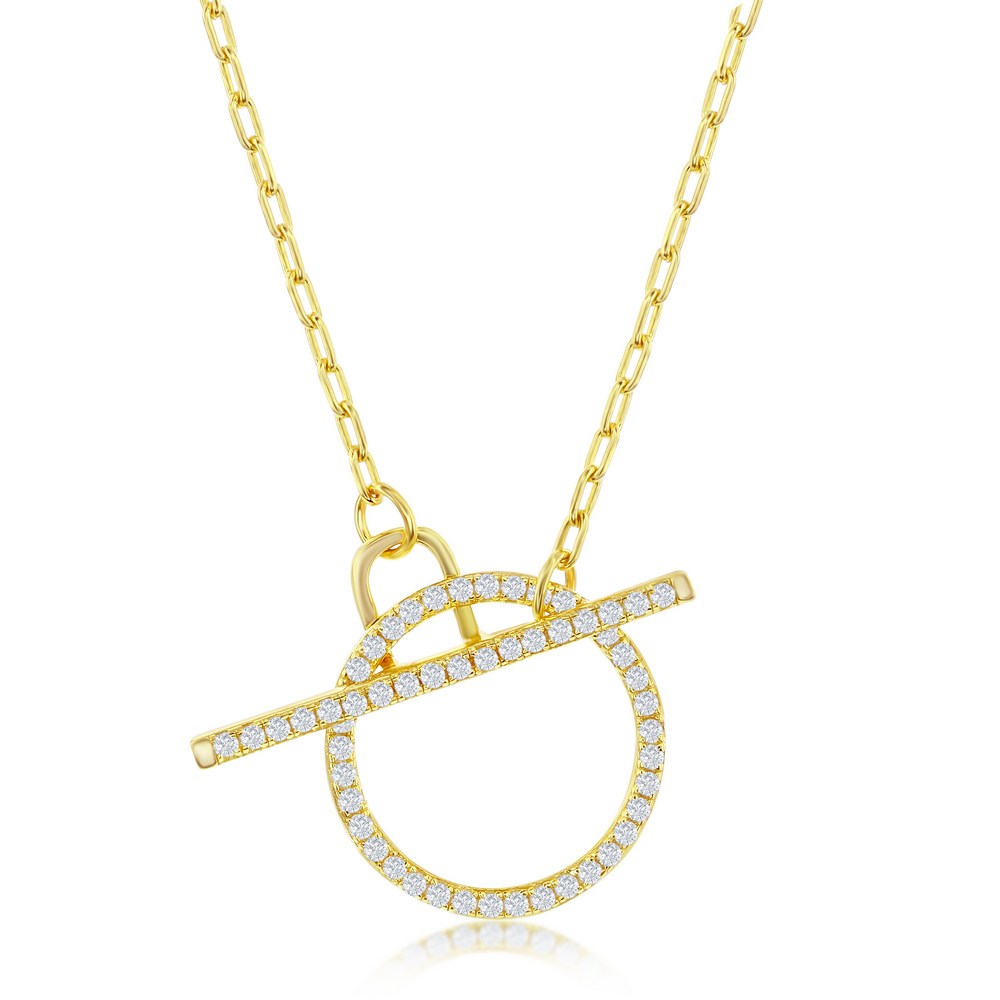 Sparkle Toggle Front Charm Pendant