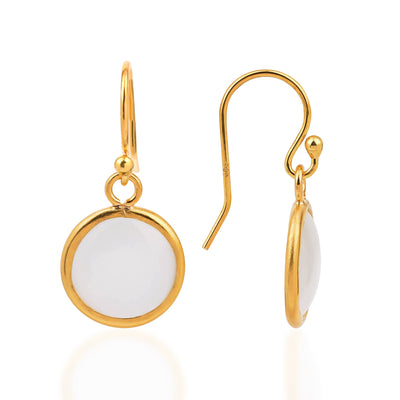 WHITE DROP EARRINGS