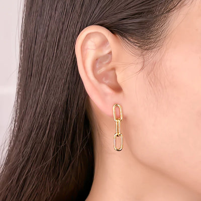 PAPERCLIP POST EARRINGS