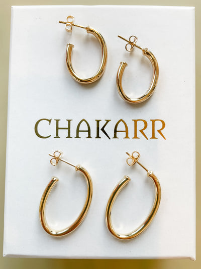 GOLD FILLED HOOP EARRINGS, SMALL