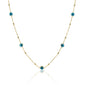 EVIL EYE STATION NECKLACE - GOLD
