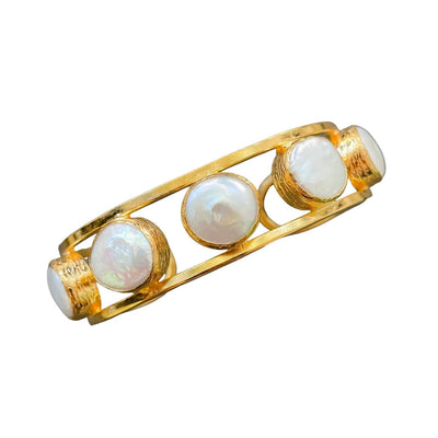 MOTHER OF PEARL CUFF BRACELET
