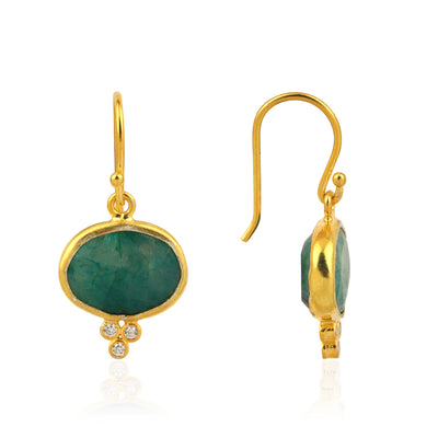 SIENA EARRINGS, EMERALD