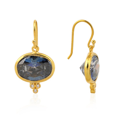 SIENA EARRINGS, LONDON BLUE TOPAZ