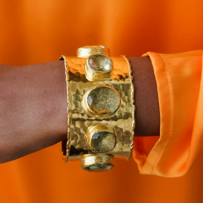 5-STONE WIDE CUFF