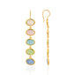 PASTEL CAT’S EYE DROP EARRINGS