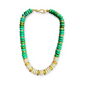 TURQUOISE & PEARL DISC NECKLACE