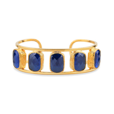 SAPPHIRE BLUE CUFF BRACELET