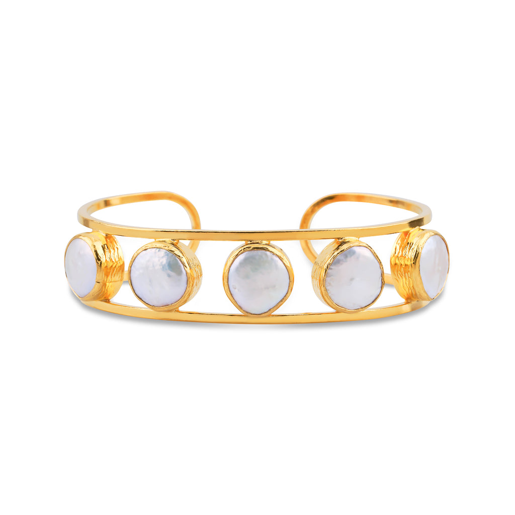 MOTHER OF PEARL CUFF BRACELET