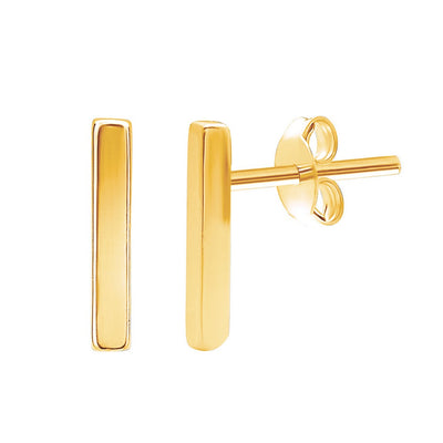 THIN BAR STUD EARRINGS