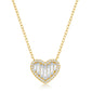 BAGUETTE HEART PENDANT
