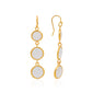 3-DROP WHITE EARRINGS