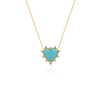 TURQUOISE HEART PENDANT