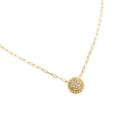 PAVE SUNFLOWER PENDANT