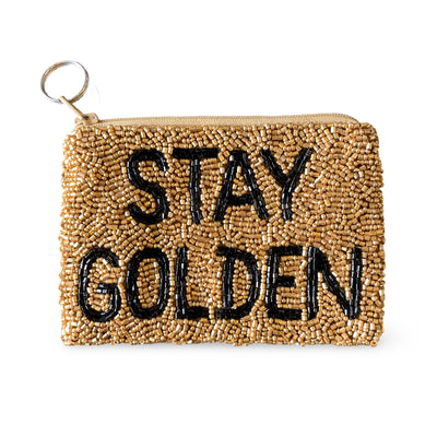 "STAY GOLDEN" COIN PURSE