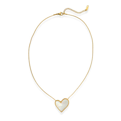 MOTHER OF PEARL HEART