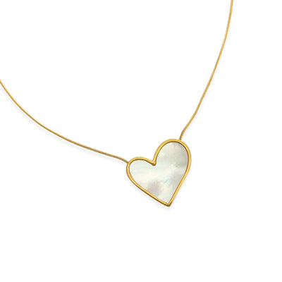 MOTHER OF PEARL HEART