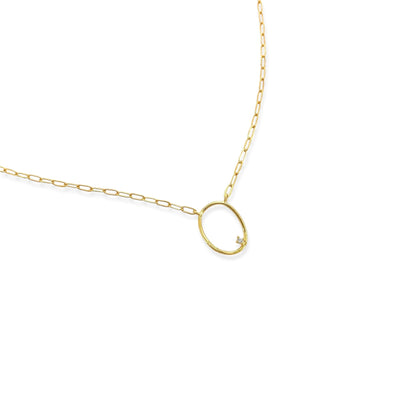 DAINTY CIRCLE CHAIN NECKLACE