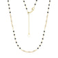 ENAMEL BEADED CHAIN NECKLACE WITH SPARKLE BEADS