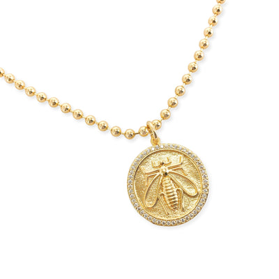 BEE COIN PENDANT