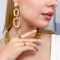 DOTTED STATEMENT EARRINGS