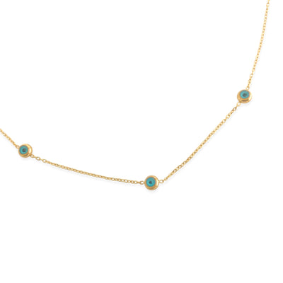 DAINTY BLUE EYE NECKLACE