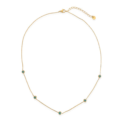 DAINTY BLUE EYE NECKLACE