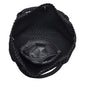 WOVEN MEDIUM TOTE, BLACK