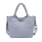 WOVEN MEDIUM TOTE, GREY