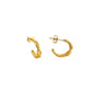 TWISTED HOOP EARRINGS