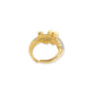 TWO TONE TWISTED RING