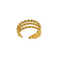 TRIPLE LAYER BEADED RING