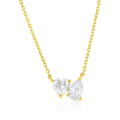 HEART & PEAR SHAPED PENDANT
