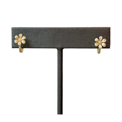 PAVÉ FLOWER MINI HUGGIES