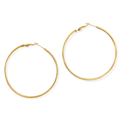 LARGE THIN HOOP EARRINGS