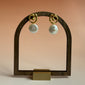 SWIRL MOTHER OF PEARL DROP EARRINGS
