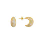PAVE CRESCENT EARRINGS
