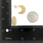 PAVE CRESCENT EARRINGS