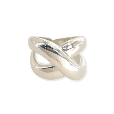SILVER CROSS RING