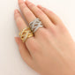 MULTI LAYER SILVER RING