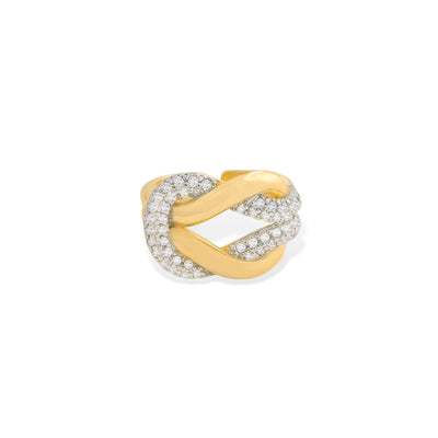 TWO-TONE KNOT RING