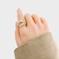 TWO-TONE KNOT RING