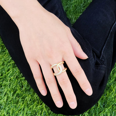 INTERLOCK TEXTURE RING