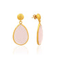 LOLA EARRINGS, PINK TEARDROP