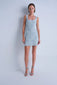 BLUE TWEED DRESS