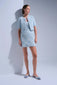 BLUE TWEED DRESS