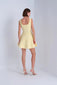 FLARED YELLOW MINI DRESS