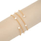 FLOATING PEARLS WRAP BRACELET