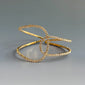 CRYSTAL LINED CUFF BRACELET (2 COLORS)