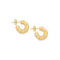 STUDDED HOOP EARRINGS